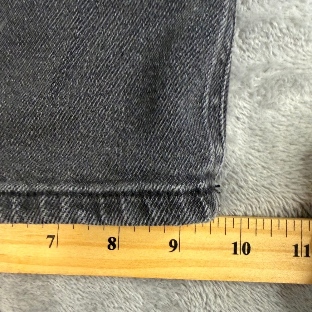 SO Good For Life 90s Wide Leg Jeans Black Distressed Super High Rise Size 9/29W - Picture 4 of 8